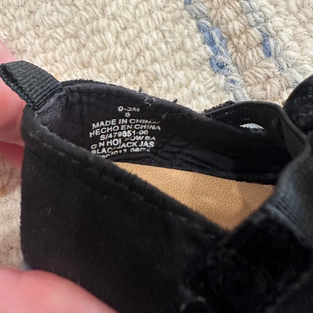 Old Navy Black Velvet Kids Dress Shoes